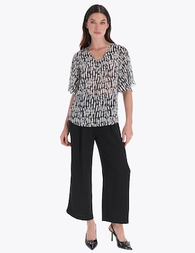 Blusa Charme manga al codo para mujer