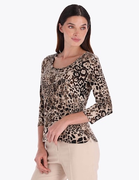 Blusa Charme manga 3/4 para mujer