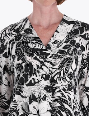 Blusa túnica Charme manga larga para mujer