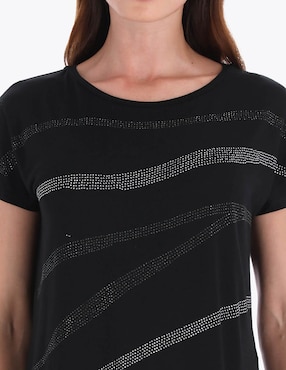 Blusa Charme manga corta para mujer