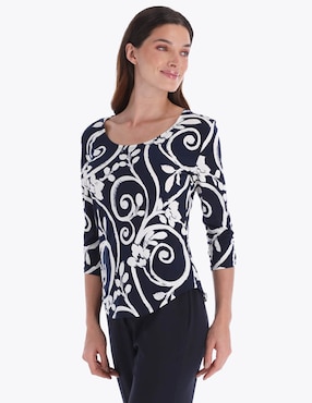 Blusa Charme manga 3/4 para mujer