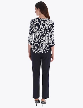 Blusa Charme manga 3/4 para mujer
