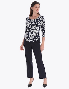 Blusa Charme manga 3/4 para mujer