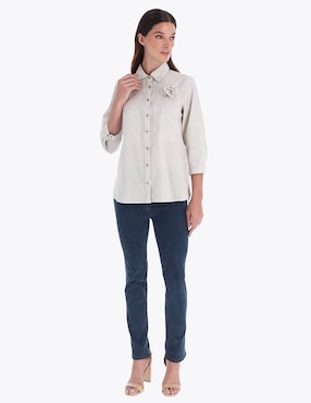 Blusa Charme manga 3/4 para mujer