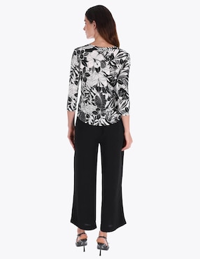 Blusa Charme manga 3/4 para mujer
