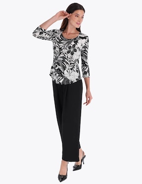 Blusa Charme manga 3/4 para mujer