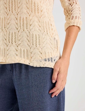 Blusa Morango manga al codo para mujer