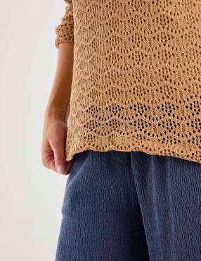 Playera manga 3/4 Morango cuello redondo para mujer