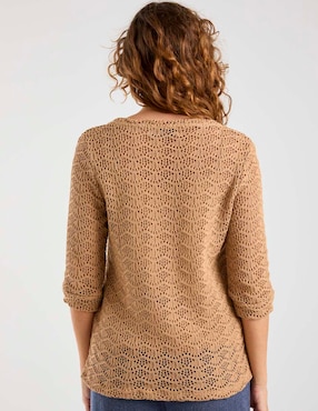 Playera manga 3/4 Morango cuello redondo para mujer