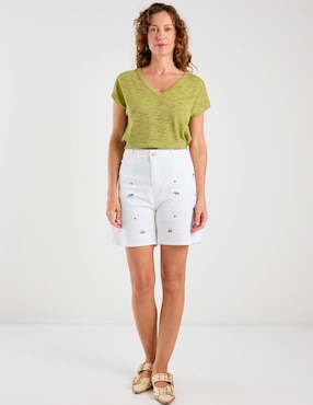Bermuda Damaia Atelier de mezclilla para mujer