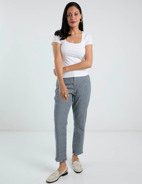 Jeans straight cintura media Chico's para mujer