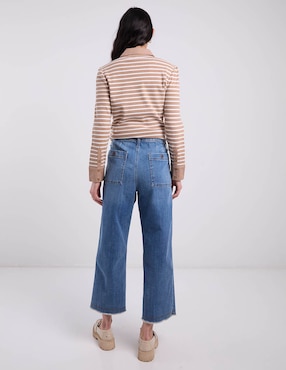 Jeans relaxed amplio cintura baja Chico's para mujer