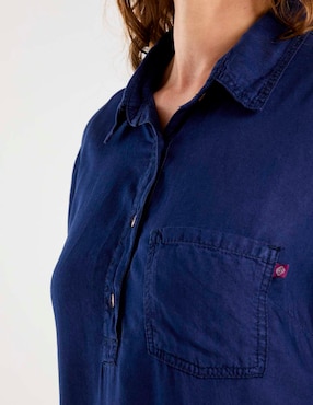 Blusa camisera Damaia Atelier manga 3/4 para mujer
