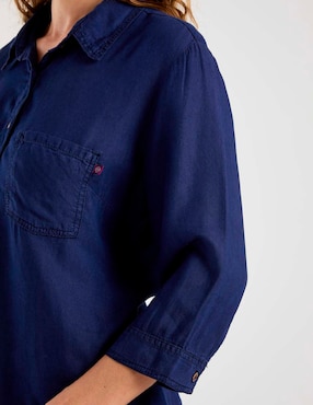 Blusa camisera Damaia Atelier manga 3/4 para mujer