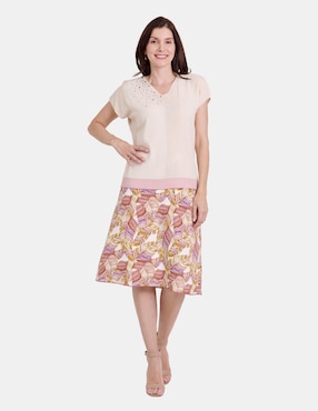 Blusa Vitos manga corta para mujer