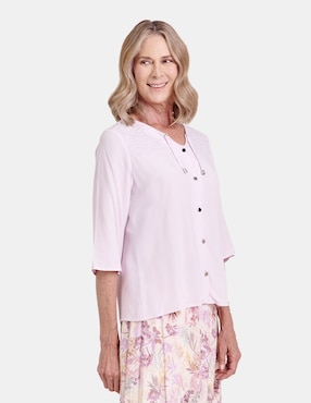 Blusa Vitos manga 3/4 para mujer