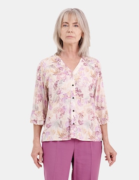 Blusa Vitos manga 3/4 para mujer