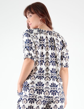 Blusa Margaret manga corta para mujer