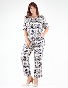 Blusa Margaret manga corta para mujer