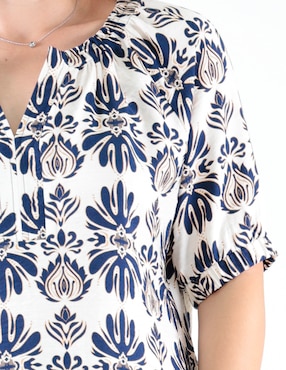 Blusa Margaret manga corta para mujer