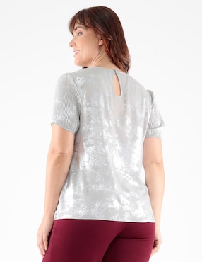 Blusa Margaret manga corta para mujer