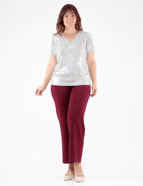 Blusa Margaret manga corta para mujer