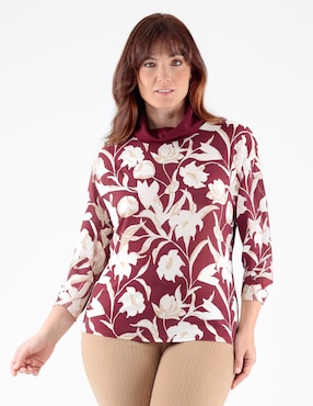 Blusa Margaret manga 3/4 para mujer