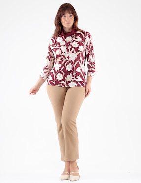 Blusa Margaret manga 3/4 para mujer