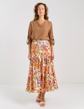 Blusa Damaia Atelier manga larga para mujer