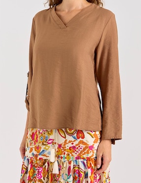 Blusa Damaia Atelier manga larga para mujer