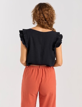 Blusa Damaia Atelier manga corta para mujer