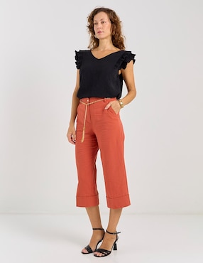 Blusa Damaia Atelier manga corta para mujer