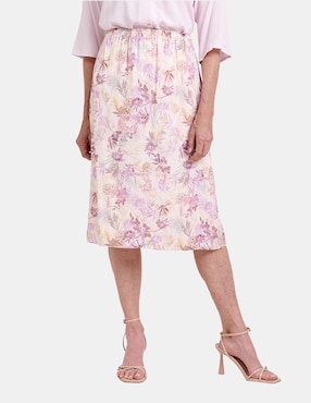 Falda midi Vitos a la cintura