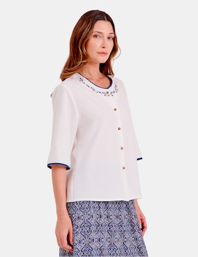Blusa Vitos manga al codo para mujer