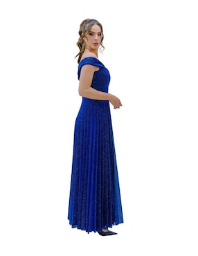 Vestido largo de fiesta La Difference escote bardot