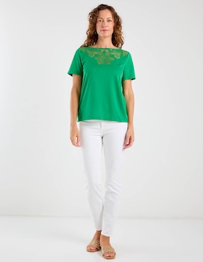 Jeans skinny cintura baja Talbots para mujer