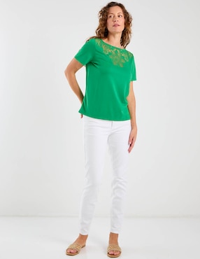 Jeans skinny cintura baja Talbots para mujer