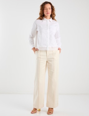 Jeans wide leg cintura baja Talbots para mujer