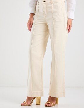 Jeans wide leg cintura baja Talbots para mujer
