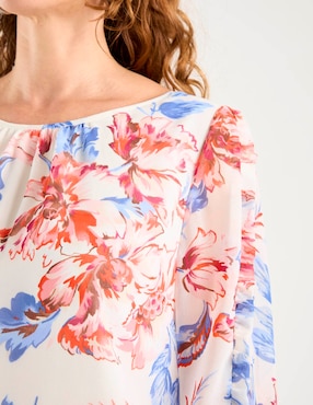 Blusa Talbots manga larga para mujer