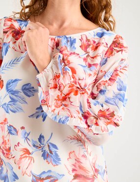 Blusa Talbots manga larga para mujer