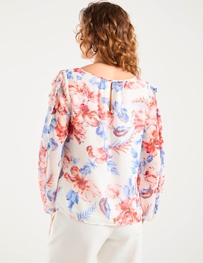 Blusa Talbots manga larga para mujer