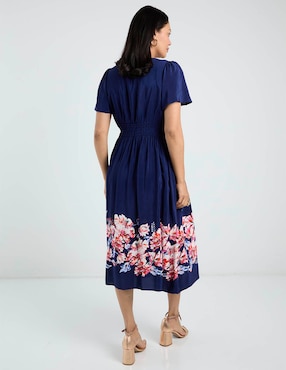 Vestido midi casual Talbots para mujer