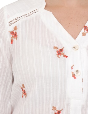 Blusa Duplan Petite manga larga para mujer