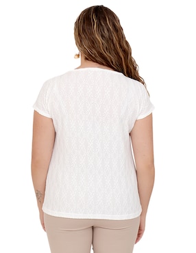 Blusa Duplan Petite manga corta para mujer