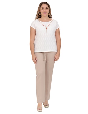 Blusa Duplan Petite manga corta para mujer