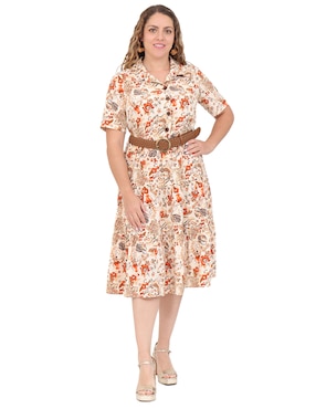 Vestido midi casual Duplan Petite Indonesia para mujer