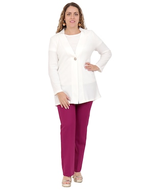 Suéter Duplan Petite cuello V para mujer