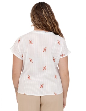 Blusa Duplan Petite manga corta para mujer