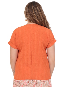 Blusa Duplan Petite manga corta para mujer